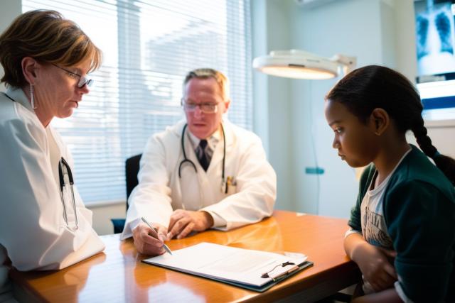 Patient with pediatric skin infections diagnosis