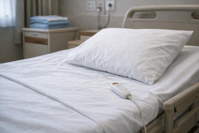 Quiet hospital room with soft lighting